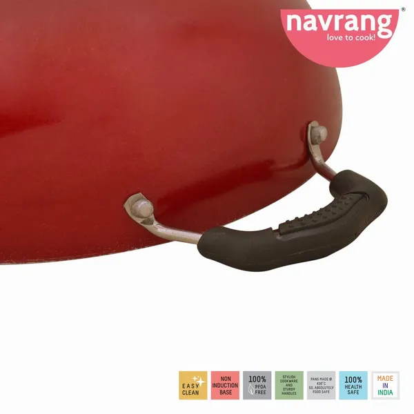 Red_Non_Stick_Non_Induction_Aluminium_Kadai_Economy_Medium,230Mm