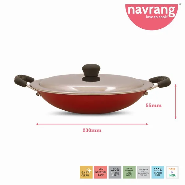 Set_of_2_pcs_Red_Nonstick_Aluminium_,Tawa_260+Appachetty_SS_Lid,_Non_induction