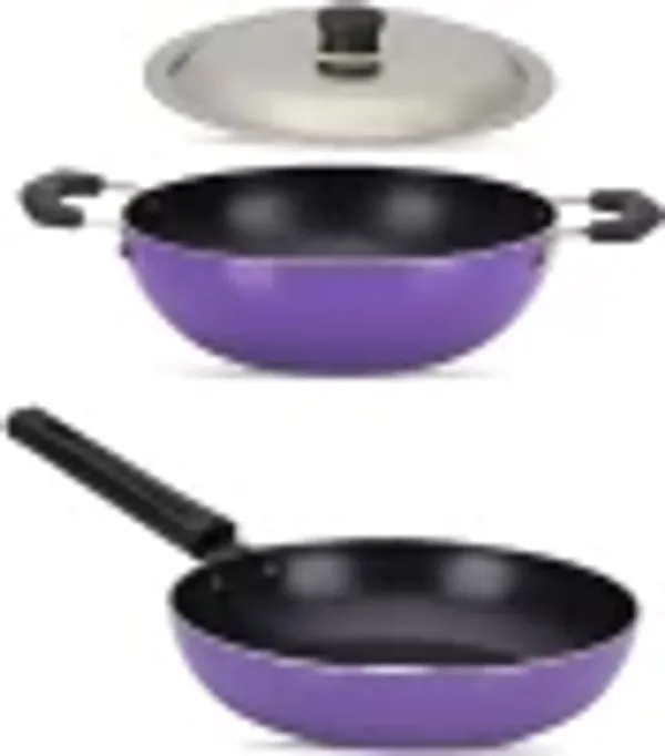 Set_of_3_Pcs_Combo_Purple_Non_stickt_Kadai_220,_Frypan_220,Sslid,_Non_Induction