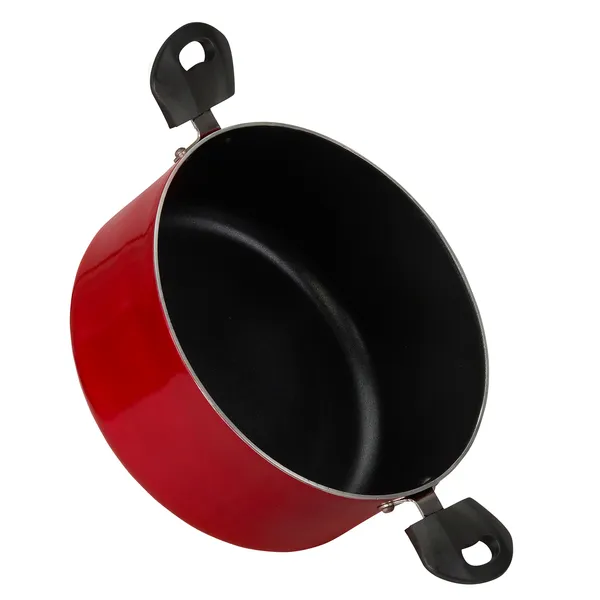 Red_Nonstick_Aluminium_Non_Induction_Stew_Pot_220_mm_With_Ss_Lid,_3200_ML_Capacity
