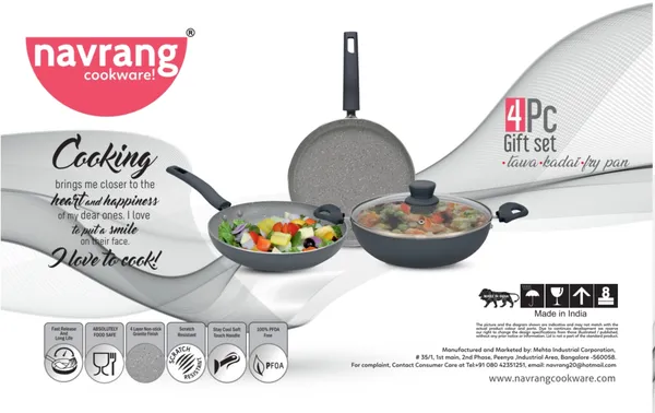 GRANITE_GREY_NONSTICK__INDUCTION_BASE_TAWA260+KADAI_220+FRYPAN220+GLASS_LID