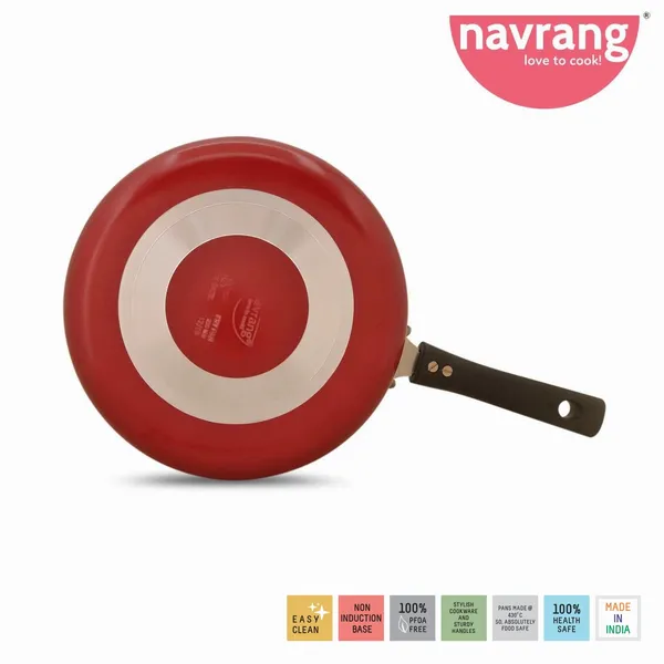 Red_Non_Stick_Non_Induction_Aluminium_Straight_Fry_Pan_With_Ss_Lid,230Mm