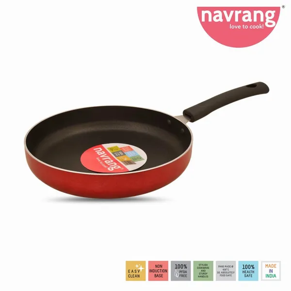 Red_Non_Stick_Non_Induction_Aluminium_Straight_Fry_Pan_With_Ss_Lid,230Mm