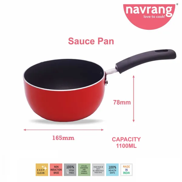 Red_Nonstick_Four_Pieces_Combo_Set_Dosa_Tawa,Kadai,Fry_Pan_And_Sauce_Pan