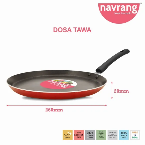 Red_Nonstick_Four_Pieces_Combo_Set_Dosa_Tawa,Kadai,Fry_Pan_And_Sauce_Pan