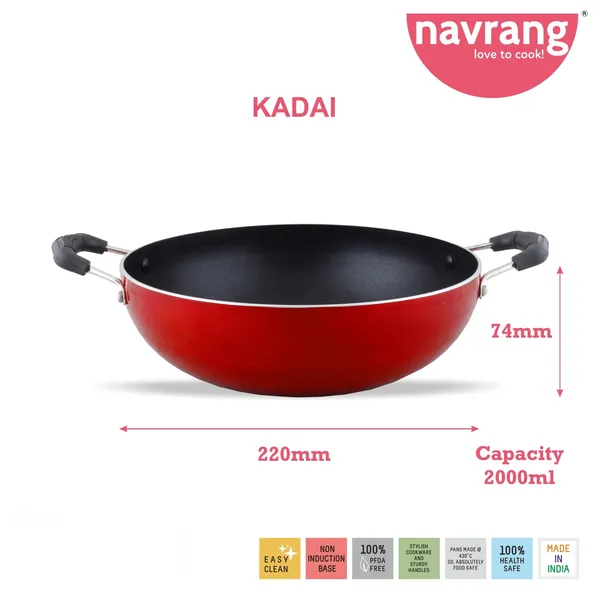 Red_Nonstick_Four_Pieces_Combo_Set_Dosa_Tawa,Kadai,Fry_Pan_And_Sauce_Pan
