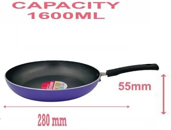 Purple_Non_Stick_Non_Induction_Aluminium_Fry_Pan_280Mm_With_Glass_Lid