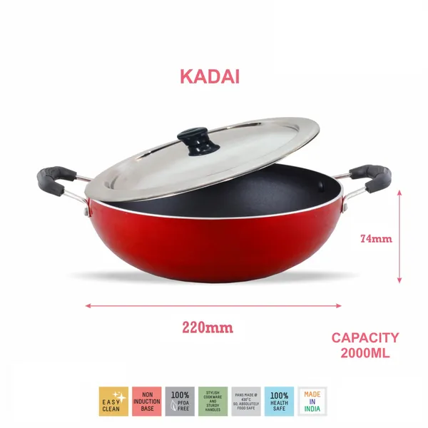 Set_of_4_pcs_Red_Nonstick_Cookware_Set_Dosa_Tawa,Kadai,_Fry_Pan_and_Common_SS_Lid