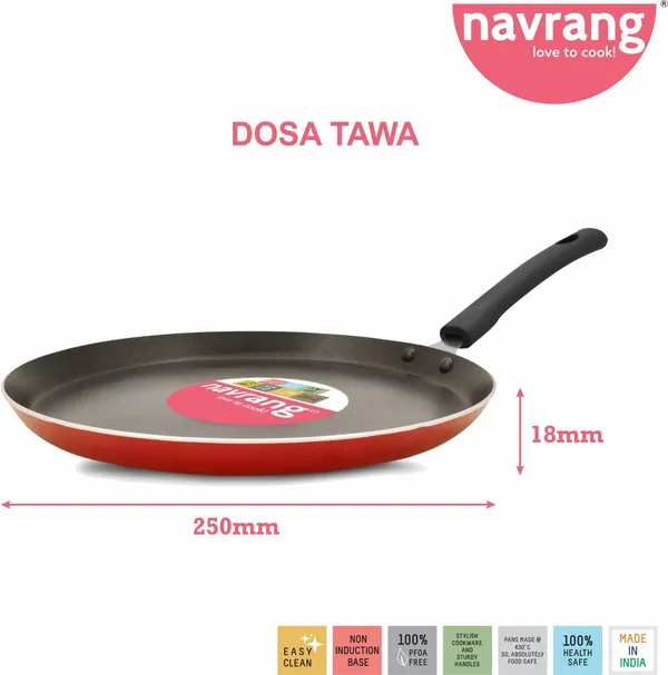 Red_Nonstick_Aluminium_Non_Induction_Dosa_Tawa_250Mm