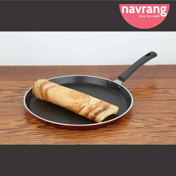 Red_Nonstick_Aluminium_Non_Induction_Dosa_Tawa_250Mm