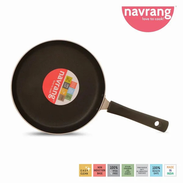 Red_Non_Stick_Non_Induction_Aluminium_Straight_Fry_Pan,_230Mm