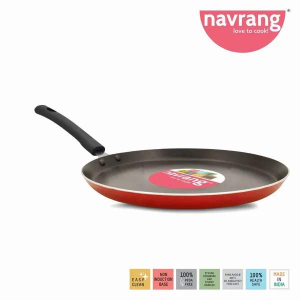 Red_Nonstick_Two_Pieces_Combo_Set_Dosa_Tawa_&_Fry_Pan_Non_Induction