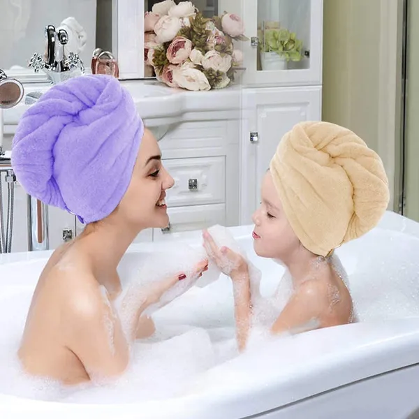Hair_Towel_Wrap_Absorbent_Towel_Hairdrying_Bathrobe_Magic_Hair_Warp_Towel_Super_Quickdrying_Microfiber_500_Gsm_Bath_Towel_Hair_Dry_Cap_Salon_Towel_Multicolor_Pack_Of_2