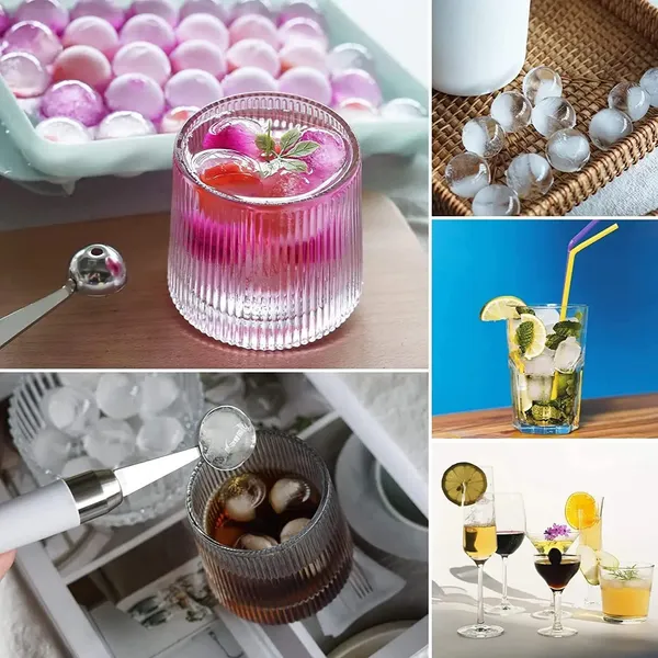 Plastic_Reusable_Flexible_Round_Ice_Cube_Trays_33_Cavity_Mini_Round_Ice_Plastic_Tray_Molds_For_Whiskey__Cocktails_Keep_Drinks_Chilled_Multicolor_Pack_Of_2