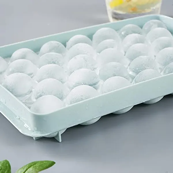 Plastic_Reusable_Flexible_Round_Ice_Cube_Trays_33_Cavity_Mini_Round_Ice_Plastic_Tray_Molds_For_Whiskey__Cocktails_Keep_Drinks_Chilled_Multicolor_Pack_Of_2