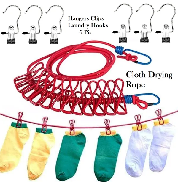 Travel_Elastic_Clothesline_Laundry_Line_Camping_Clothes_Lines_Adjustable_Clothes_Rope__Pack_Of__1__And__Hanging_Clips_Clothes_Pins_Closet_Hanger_Organizer__Pack_Of_6