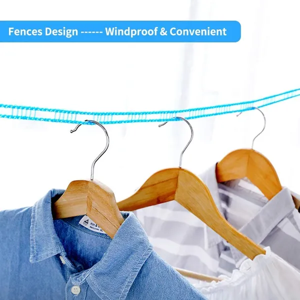 Windproof_Antislip_Clothes_Washing_Line_Drying_Nylon_Rope__5_Meter_Multicolor_Pack_Of_2_And_6_Pic_Cloth_Hanger_Hooks_Laundry_Hook