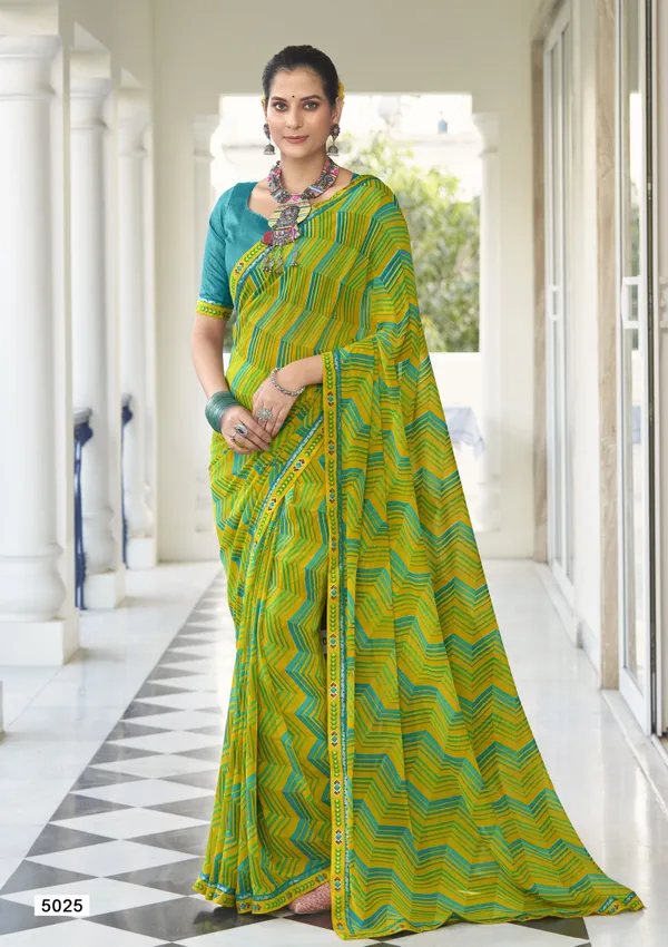 Green_Women_Soft_Moss_Georgette_Digital_Print_Casual_Saree_with_Unstitched_Blouse
