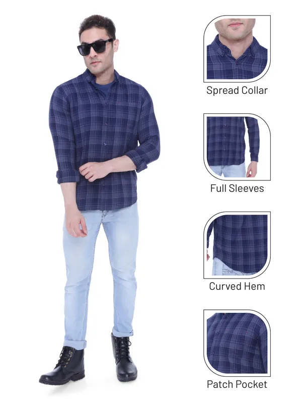 Men's_Grey_Indigo_Delight_Cotton_Checks_Shirt