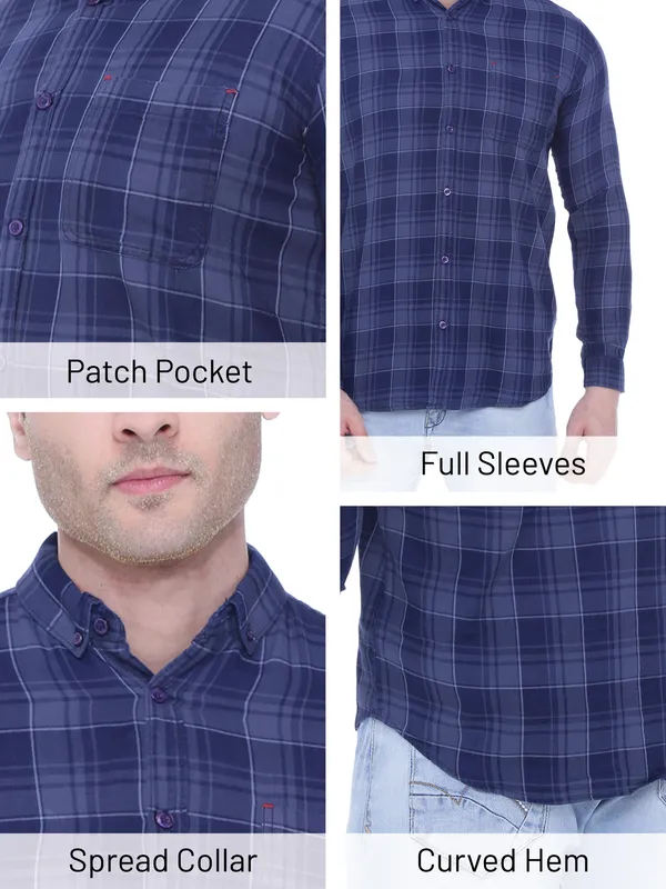 Men's_Grey_Indigo_Delight_Cotton_Checks_Shirt