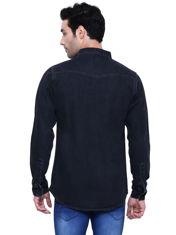 Southbay_Men's_Carbon_Black_Coastal_Cool_Denim_Shirt