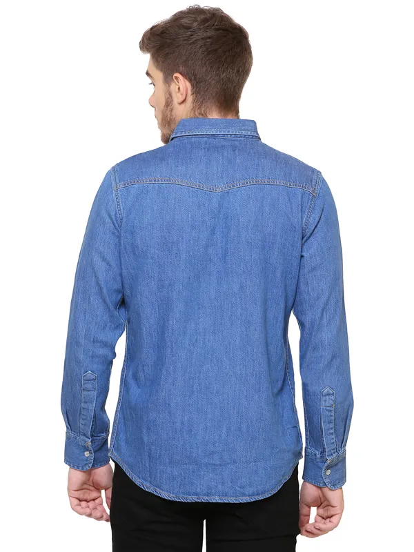 Southbay_Men's_Medium_Blue_Street_Style_Denim_Shirt