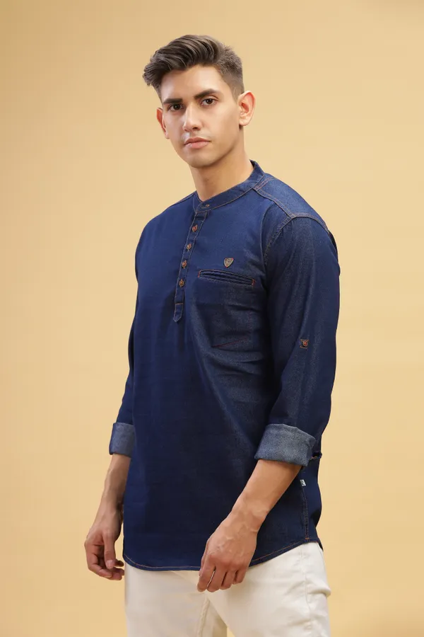 Men's_Denimax_Blue_Fusion_Short_Denim_Kurta