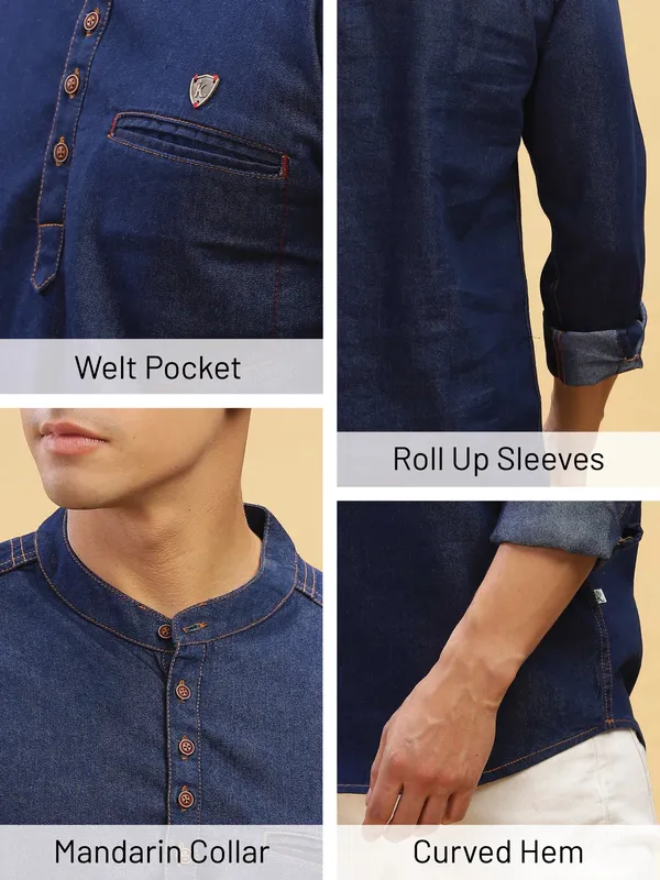 Men's_Denimax_Blue_Fusion_Short_Denim_Kurta