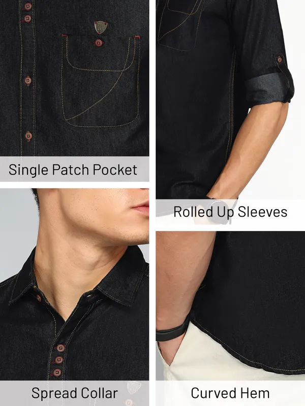 Men's_Black_Classic_Denim_Shirt