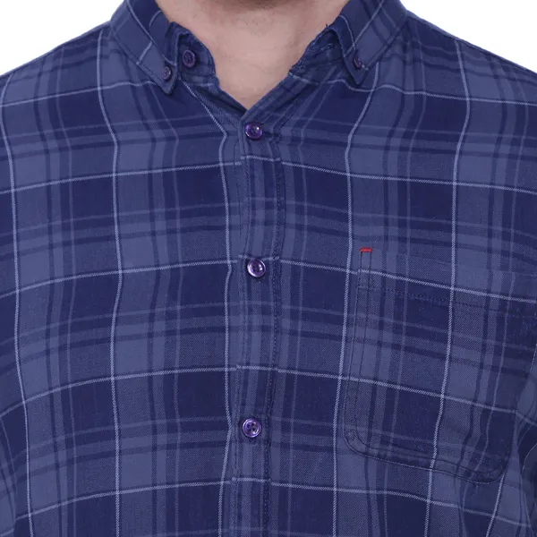 Men's_Grey_Indigo_Delight_Cotton_Checks_Shirt