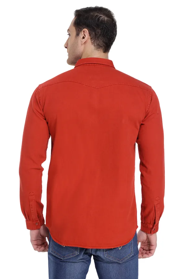 Men's_Flame_Orange_Cotton_Twill_Tactical_Cargo_Shirt