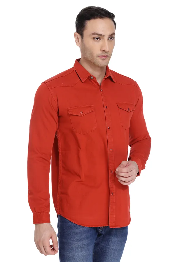 Men's_Flame_Orange_Cotton_Twill_Tactical_Cargo_Shirt