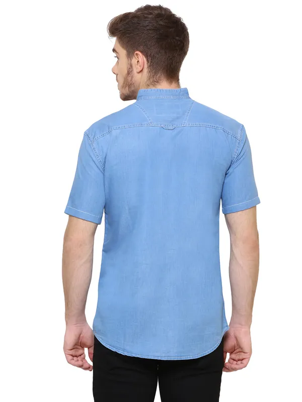 Men's_Icewash_Classic_Half_Sleeve_Denim_Shirt