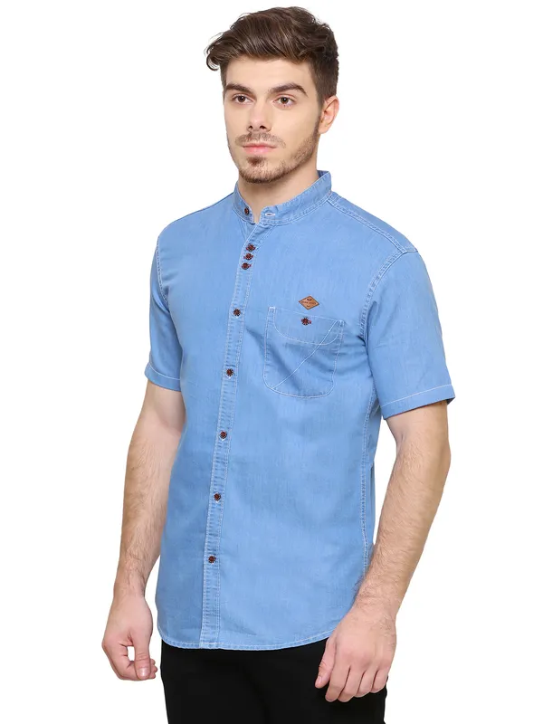 Men's_Icewash_Classic_Half_Sleeve_Denim_Shirt