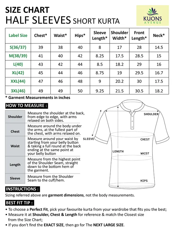 Men's_Peach_Leisure_Linen_Cotton_Half_Sleeve_Short_Kurta
