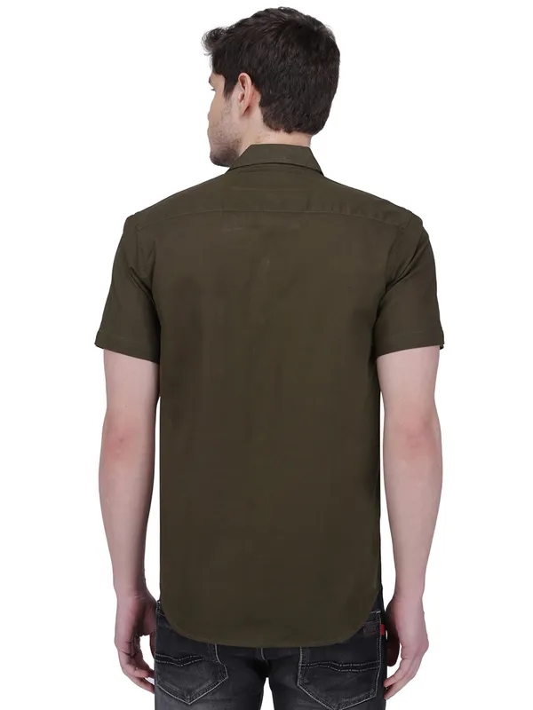 Southbay_Men's_Olive_Green_Corporate_Couture_Formal_Shirt