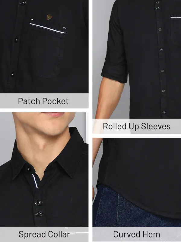 Men's_Jet_Black_Linen_Cotton_Chic_Shirt