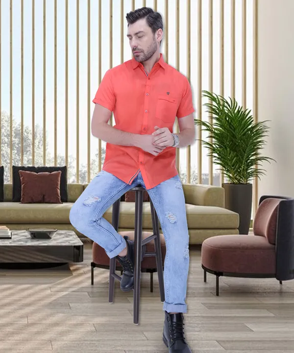 Men's_Peach_Airy_Comfort_Linen_Blend_Shirt