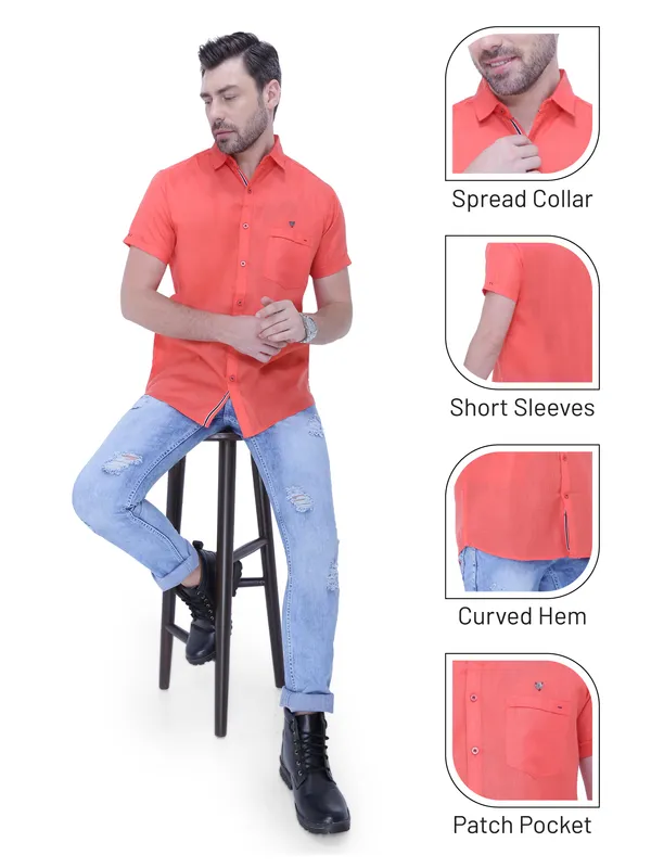 Men's_Peach_Airy_Comfort_Linen_Blend_Shirt
