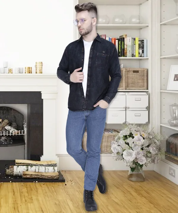 Men's_Black_Cloud_Denim_Casualite_Shirt