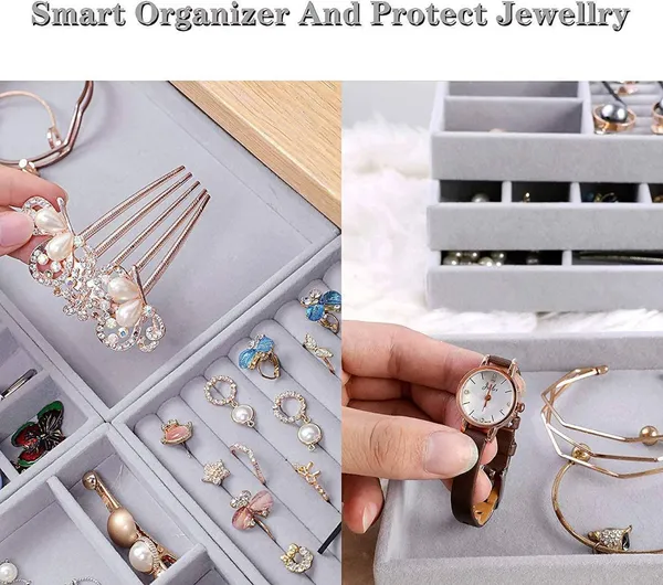 4pcs_Velvet__jewellery_trays_set_for_storing_and_organizing_earrings,_rings,_bracelets,_necklaces,_pins_and_other_jewelries