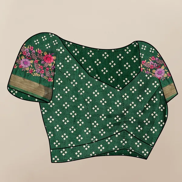 Green_Silk_Blend_Saree_for_Women