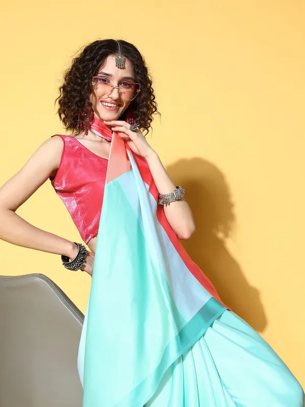Light_Blue_Satin_Saree_for_Women