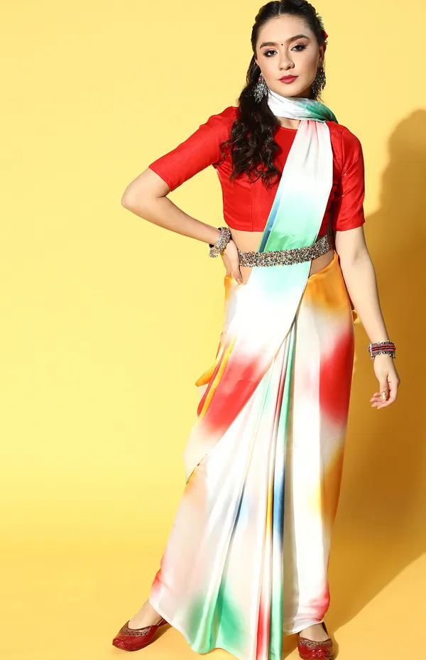 Multicolor_Satin_Saree_for_Women