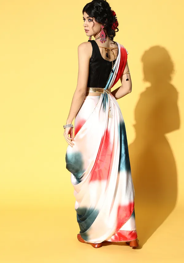 White_Satin_Saree_for_Women