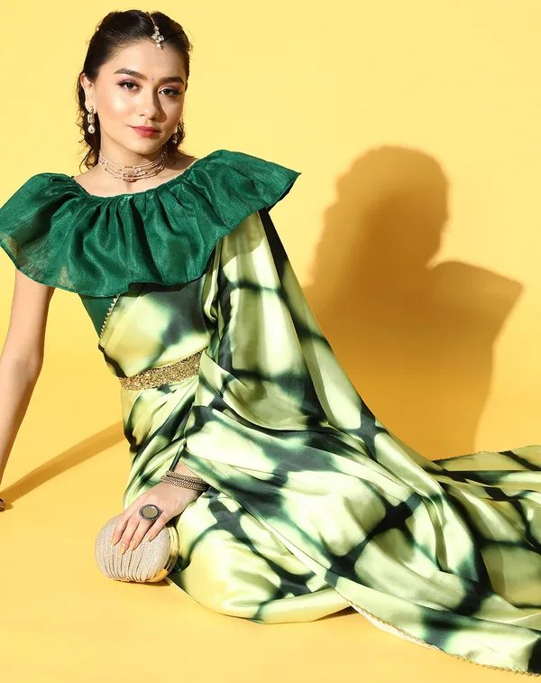 Green_Satin_Saree_for_Women