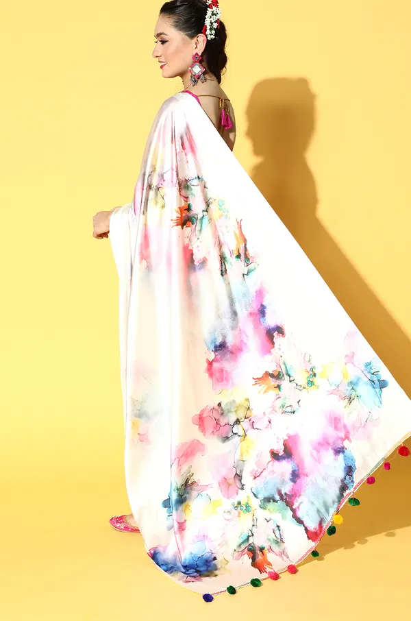 Premium_Range_Designer_Cream_Satin_Saree_for_Women