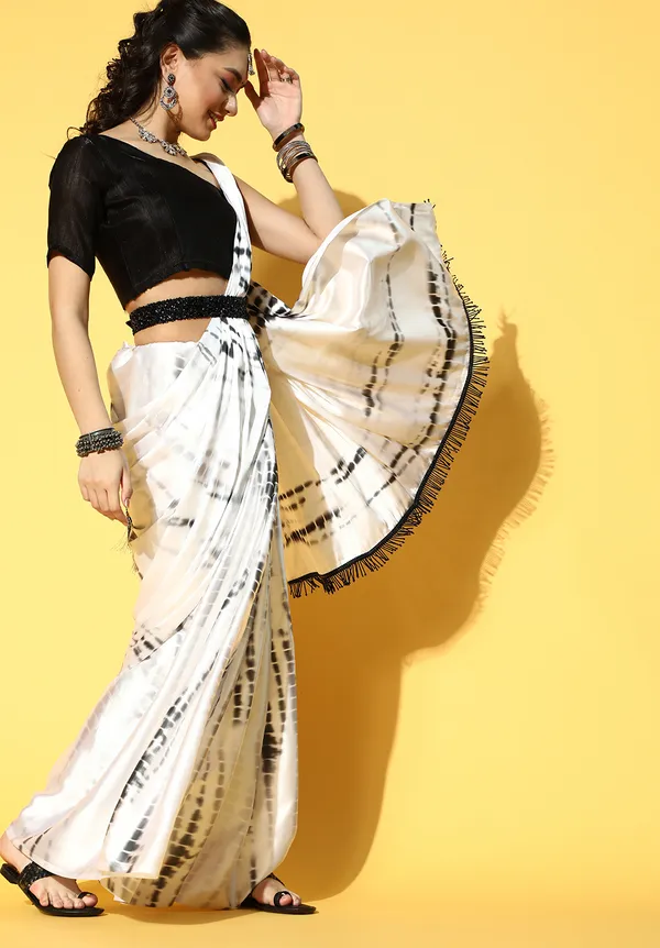 Cream_Satin_Saree_for_Women