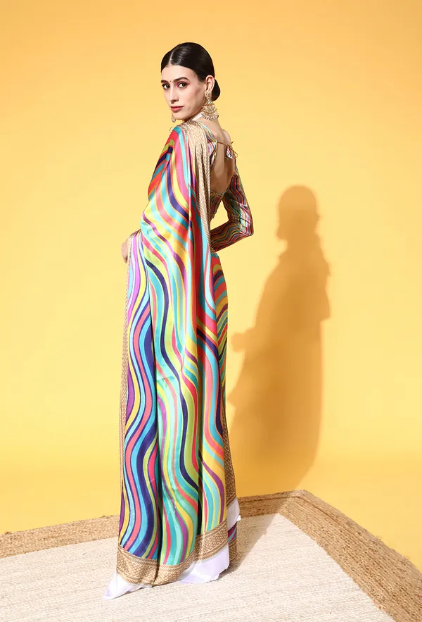 Multicolor_Satin_Saree_for_Women