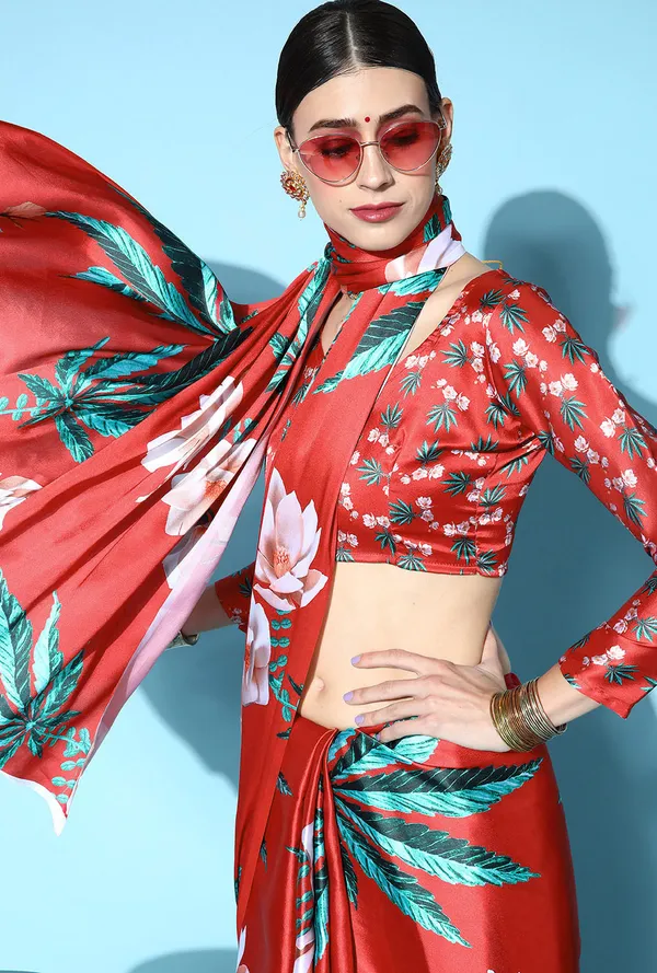 Red_Satin_Saree_for_Women